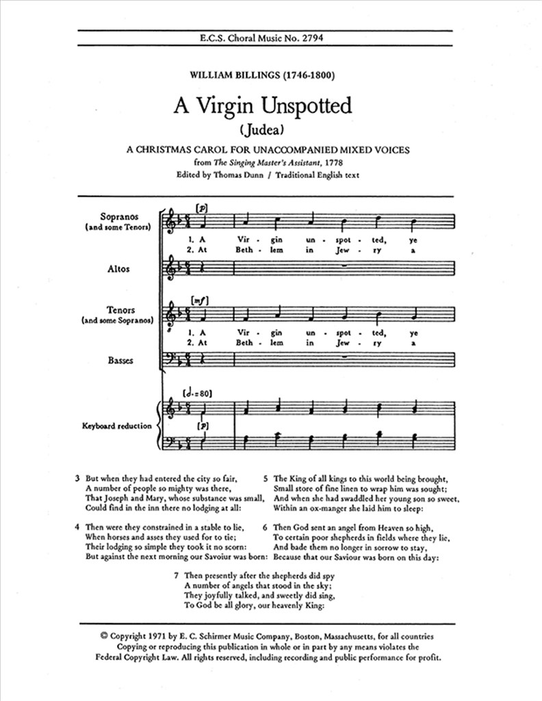 A Virgin Unspotted